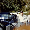 1955 February Lt (JG) Merrill and island tour driver in Jamaica - overheated Packard